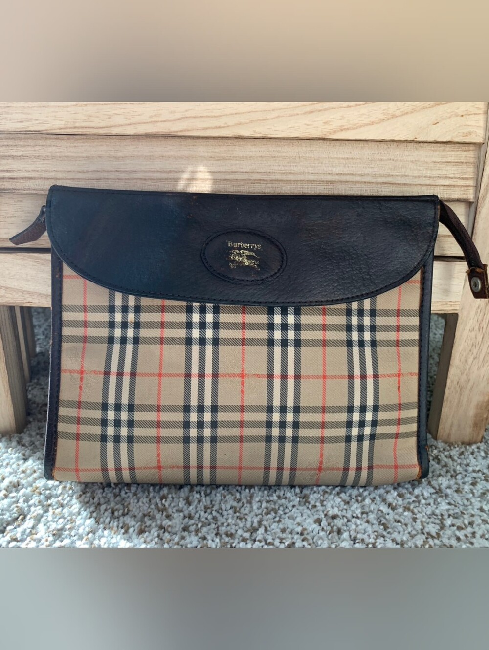 Burberry Haymarket Check Clutch